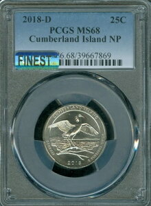 2018 DCUMBERLAND ISLAND QUARTER PCGS MS68 PQ MAC FINEST & SPOTLESS POP-6 B