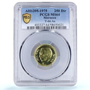 bR 250fBn nbT2a Y#66 MS 64 PCGS  1975N