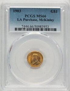 1903年 G$1 マッキン記念金貨 PCGS MS66 (773972233)