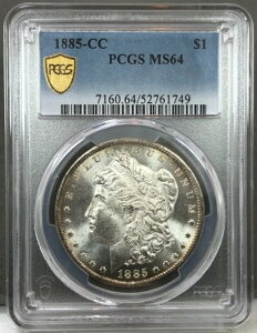 1885-CC AJ 1h K ~ J[\VeB ~ PCGS MS64 ~ S[hV[h