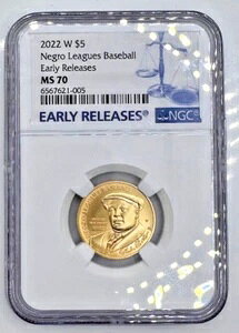 2022-W $5 �j�O�����[�O �x�[�X�{�[�� NGC MS70 - ??$5 ���_�� �S�[���h �L�O�i??