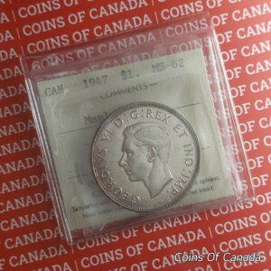 1947NJi_ 1h ICCS MS 62 [v[t - ML #coinsofcanada