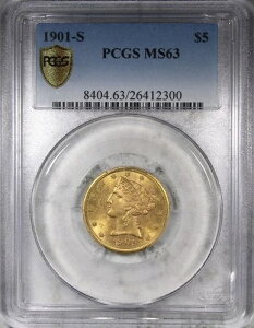 1901-S 5h oeBEn[tC[O PCGS MS63 ʃRC