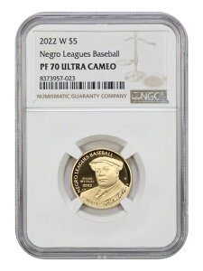2022-W $5 �j�O�� ���[�O �x�[�X�{�[�� NGC PR70DCAM - $5 ���_�� �S�[���h�L�O�i