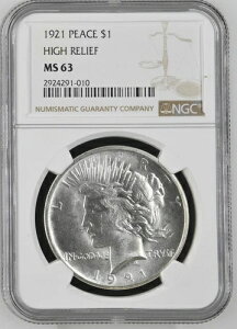 1921N蕽ah1h - MS 63 - NGCۑ - ƍו܂ł