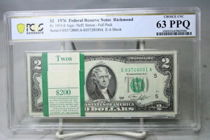 1976N 2hAMs TtVXR Fr.1935-E PCGS 63 PPQ tpbN