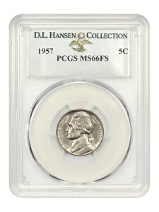 1957N 5Zg PCGS MS66 FS ex: D.L. nZ