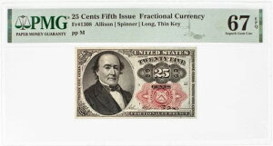 Fr. 1308�A25�Z���g �E�H�[�J�[�A��5�񔭍s�č������ʉ݁APMG 67EPQ