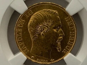 �t�����X 1860/50BB �I�[�o�[�f�[�g 20�t�������� ~ �g�b�v�|�b�v ~ KM# 781.1 NGC�ؖ��� MS 61