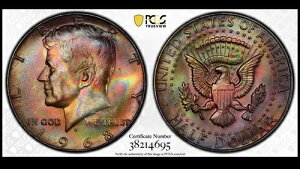 1968�N D�E�P�l�f�B�E�n�[�t�_���[ PCGS MS66 �����X�^�[�g�[��