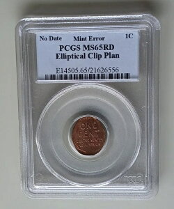 �� 195? �t�b�g�{�[���^ ���t�Ȃ� �ȉ~�`�N���b�v �E�B�[�g�o�b�N �y�j�[ PCGS MS65 RB