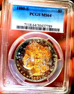 ���[�K�� �V���o�[ �h�� 1880 S PCGS MS 64 �����X�^�[ �l�I�� ���C���{�[ �K���X PL REV WOW!!