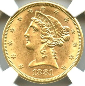 1881 N 5 hoeB n[t C[OANGC MS-63 CACAhŖ邢!