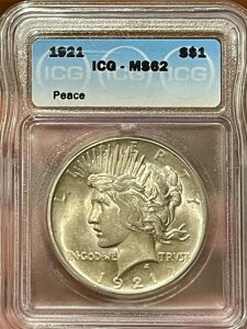 1921NAJݕah 1h MS62 90% ICGO[h (601)