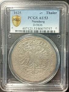 �h�C�c���� 1625�N �^�[���[�d�� �j�������x���N PCGS AU 53