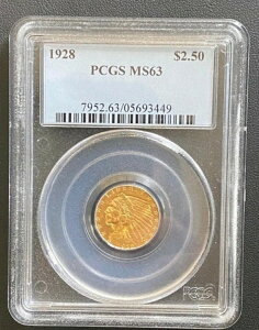 1928NCfBAwbh 2.5h NH[^[C[O PCGS MS-63AGNZg ʃRC