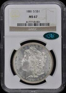 1881-S KE_[ S$1 NGC MS67 (CAC)