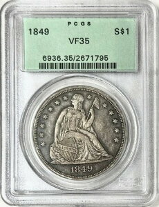 1849�N ���ȃ��o�e�B�h�� PCGS XF35 �I�[���h�O���[���z���_�[ OGH