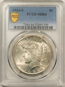 1924-S 1 h ah - PCGS MS-64 TezCg ^t f[g!