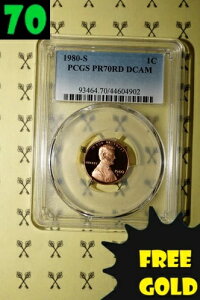 1980-S �����J�[���L�O�Z���g PCGS PR 70 RD DCam POP. 71 1/2�S�[���h�o�b�N����*