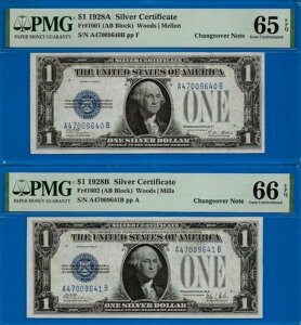 1928A 1928B 1h⌔ PMG 66EPQ 1601/1602N؎ōz
