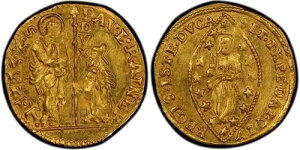 1779-89 金貨 ヴェネツィア イタリア ドゥカット・ゼッキーノ パオロ・レーニエ神父1434 PCGS MS62