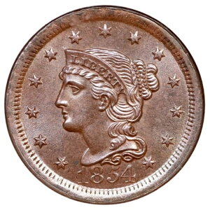 1854N N-25 R-3 NGC MS 66 BN CCx ҂ݍ݃wA [WZgRC 1Zg