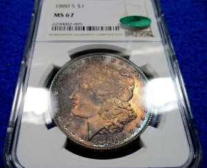 1880�N�� �����K���E�_���[ Ms67 CAC VAM-RPM PL/OBV 2XTONED �N���}�e�B�b�N �W�F�� NGC TV