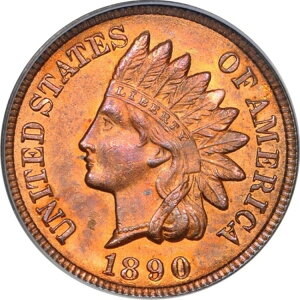 1890N 1Zg Xm[-1 CfBAZg PCGS MS64RB (ʐ^V[)