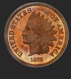 1872N PCGS PR64RB CAC $3,978-APR! ?? L[f[g 1Zg ? F ? CfBAZg