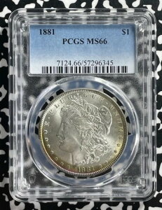 1881N AJ 1h KE_[ PCGS MS66 bg#G362 Vo[! WF BU!