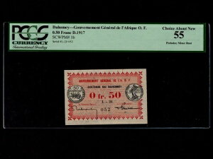 �_�z�� (�x�i��):P-1b�A0.5 Fr�A1917 * Gouvernement General De L'A.O.F * PCGS AU 55