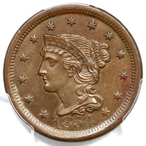1854 N-18 R-3 PCGS MS 64 BN ҂ݍ݃wA [WZgRC 1Zg