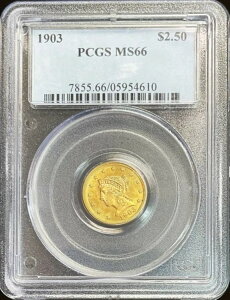 1903N  AJ $2.5 oeBwbhNH[^[C[ORC PCGS ~g Xe[g 66