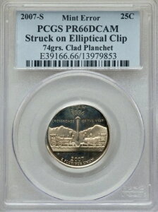 2007-S 25�Z���g �N���b�h ���^�B �v���[�t �N�H�[�^�[ PCGS PR66DCAM �ȉ~�`�v�����V�F�b�g