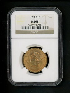 1899N US $10.00 S[h oeB $10 C[O NGC MS 63 UNC IWi \ ΐ 