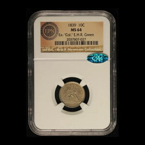 1839�N 10�Z���g ���R�̏��_�� ��� NGC & CAC MS64 - ���������i�č��j