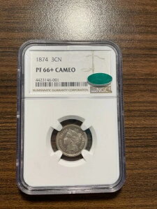 1874-P 3�Z���g�j�b�P�� 3CN NGC �v���[�t PR PF 66+ �J���I (CAM) �v���X CAC ��