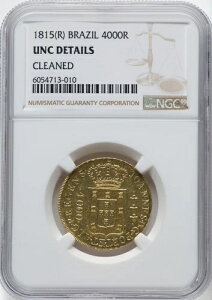 ブラジル 1815 - ジョアン・プリンス・リージェント 4000 レイス - NGC UNC 詳細 - 美しい!