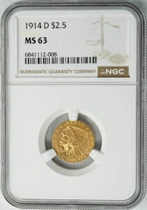 1914-D 2 1/2h CfBA 2.5h MS63 NGC 950258-3