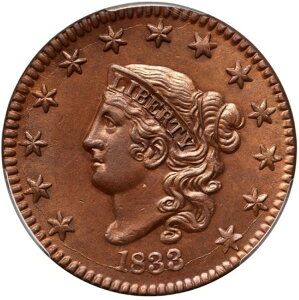 1833 N-4 R-4 PCGS UNC ڍ }g܂̓Rlbgwbh [WZgRC 1Zg