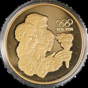 1992年カナダ 175ドル オリンピック100周年記念金貨 - オリンピック聖火 - .9167