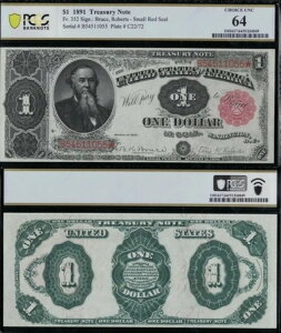 SC 1891 1�h�� Fr.352 �����ȍd�� PCGS 64 (055)