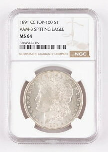 1891 CC TOP-100 VAM-3 �X�s�b�e�B���O�C�[�O�� �����K����� MS64 NGC �J�[�\���V�e�B