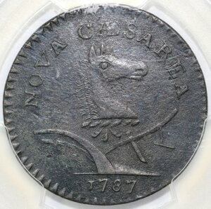 1787 1c M. 60-p PLURBIS j[W[W[RjA PCGS AU ڍ _[W EX: }[eB
