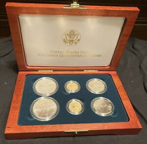 1992年アメリカ合衆国造幣局 コロンブス500周年記念6枚コインセット