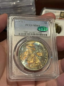 1878-S $1 PCGS MS64 CAC �g�[�� �����K�� �V���o�[ �_���[ �g�[�� �G���h���[�� �����X�^�[ �A�[�~�[