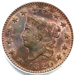 1820 N-13 R-1 PCGS MS 64 RB Lg t }g܂̓Rlbgwbh [WZgRC 1Zg