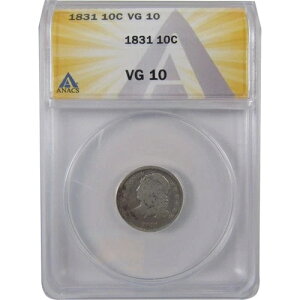 1831�N �L���b�v�h�o�X�g�_�C�� VG 10 ANACS �V���o�[ 10�Z���g�R�C�� SKU:I18378