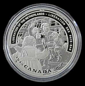 2020年 カナダ 20ドル 銀貨 1オンス 第二次世界大戦戦線 - オランダ解放